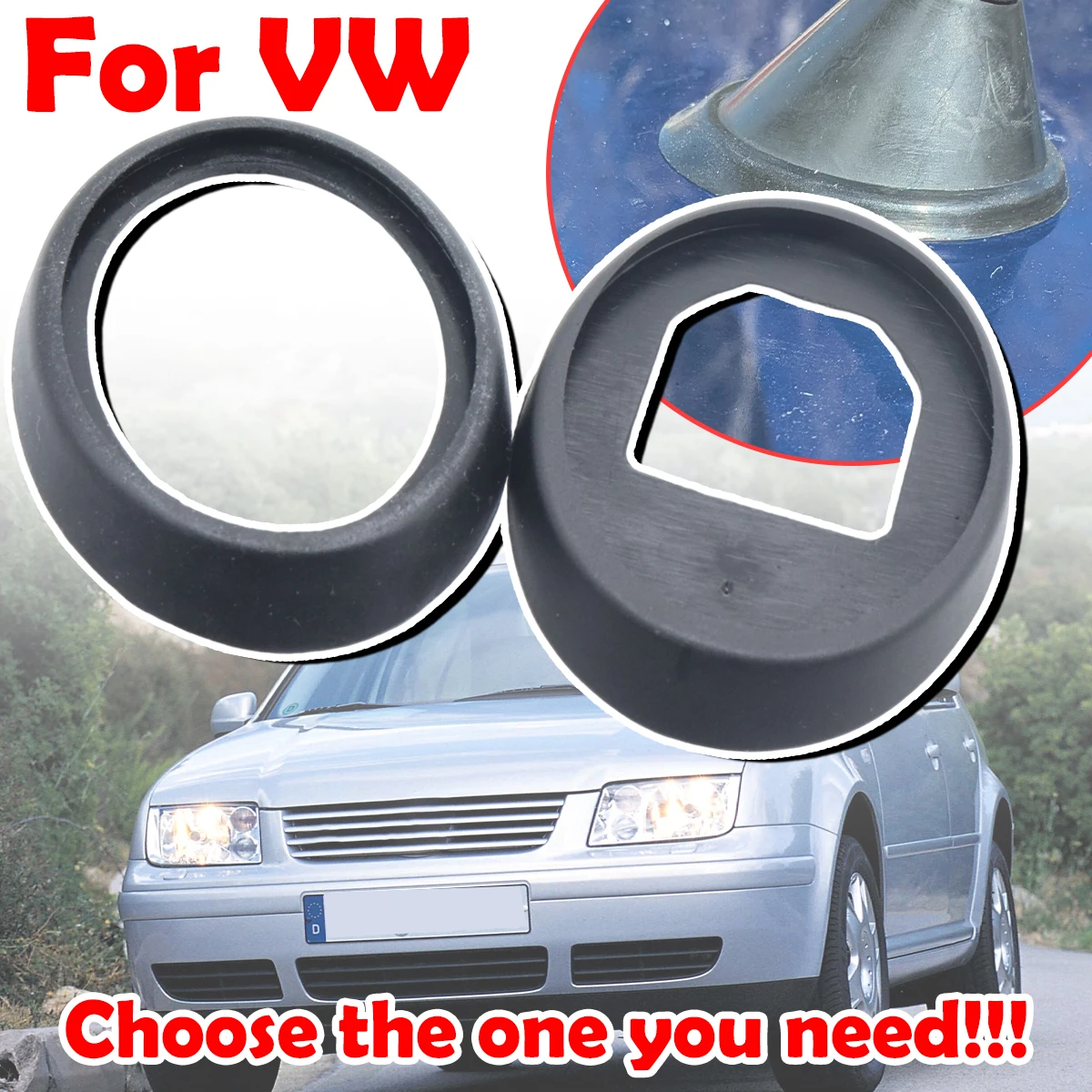 

Roof Mast Whip Aerial Antenna Base Seal Rubber Gasket Replacement part For VW Bora Golf Jetta Beetle Passat Polo Tiguan Vento