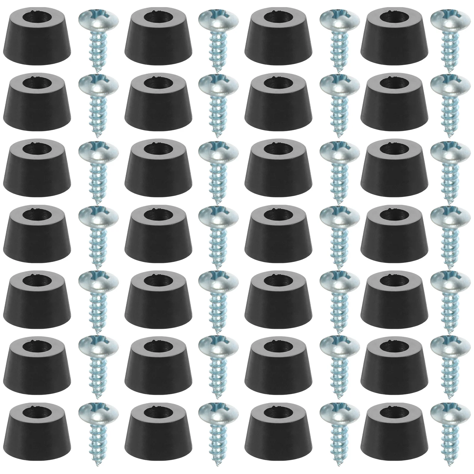 

60Pcs Rubber Furniture Foot Pads Non-Skid Chair Feet Covers for Tables Desks Sofas Wear-Resistant Floor Protector Pads Set