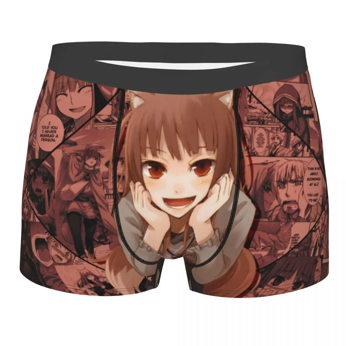 Spice And Wolf Holo Men Boxer Briefs Underwear Manga Cut Highly Breathable High Quality Gift Idea