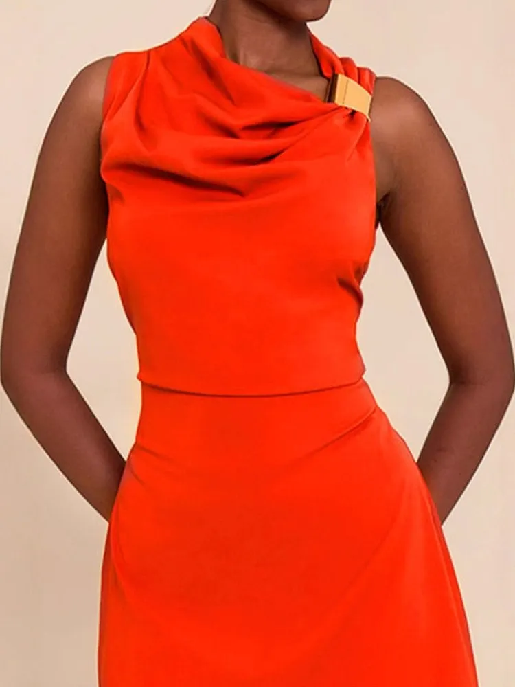 

Плиссированный комбинезон с завязкой на талии, юбка с высокой талией, сексуальная футболка Sle No Sve, ацетатное волокно ex Ciwalk, весна-лето