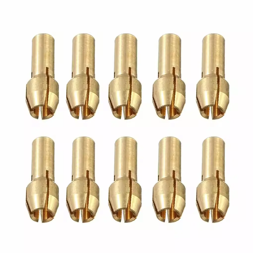 11PCS/lot Mini Drill Brass Collet Chuck for Dremel Rotary Tool 0.5-3.2mm Brass and Nut for Dremel Accessories Set