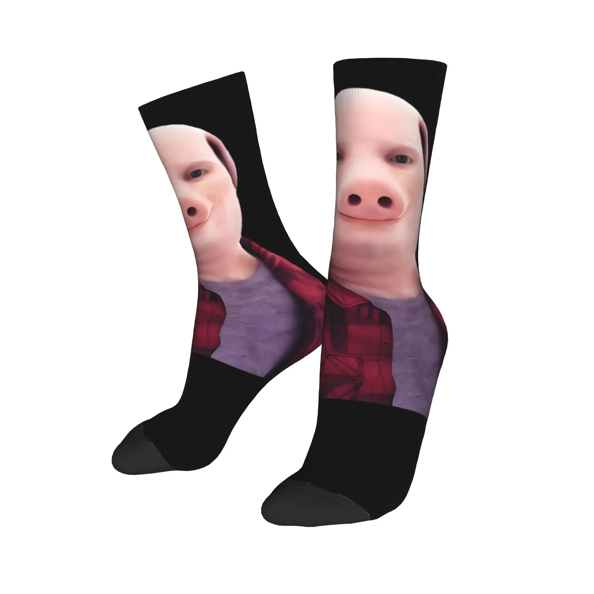 

Модные мужские и женские носки для экипажа John Pork Is Calling, забавные аксессуары-мем, супер мягкие впитывающие пот носки