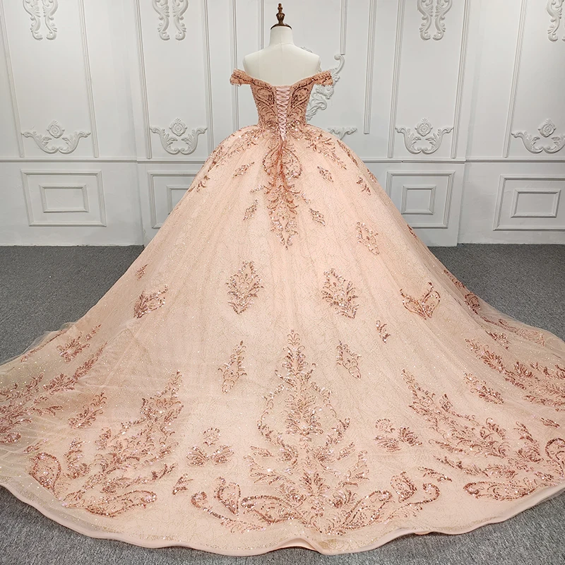 Quinceanera Dresses Ball Gown Flower Vestidos De 15 Años Orange Sweetheart Lace Beading Evening Party Dress DY9881 Bar Mitzvah