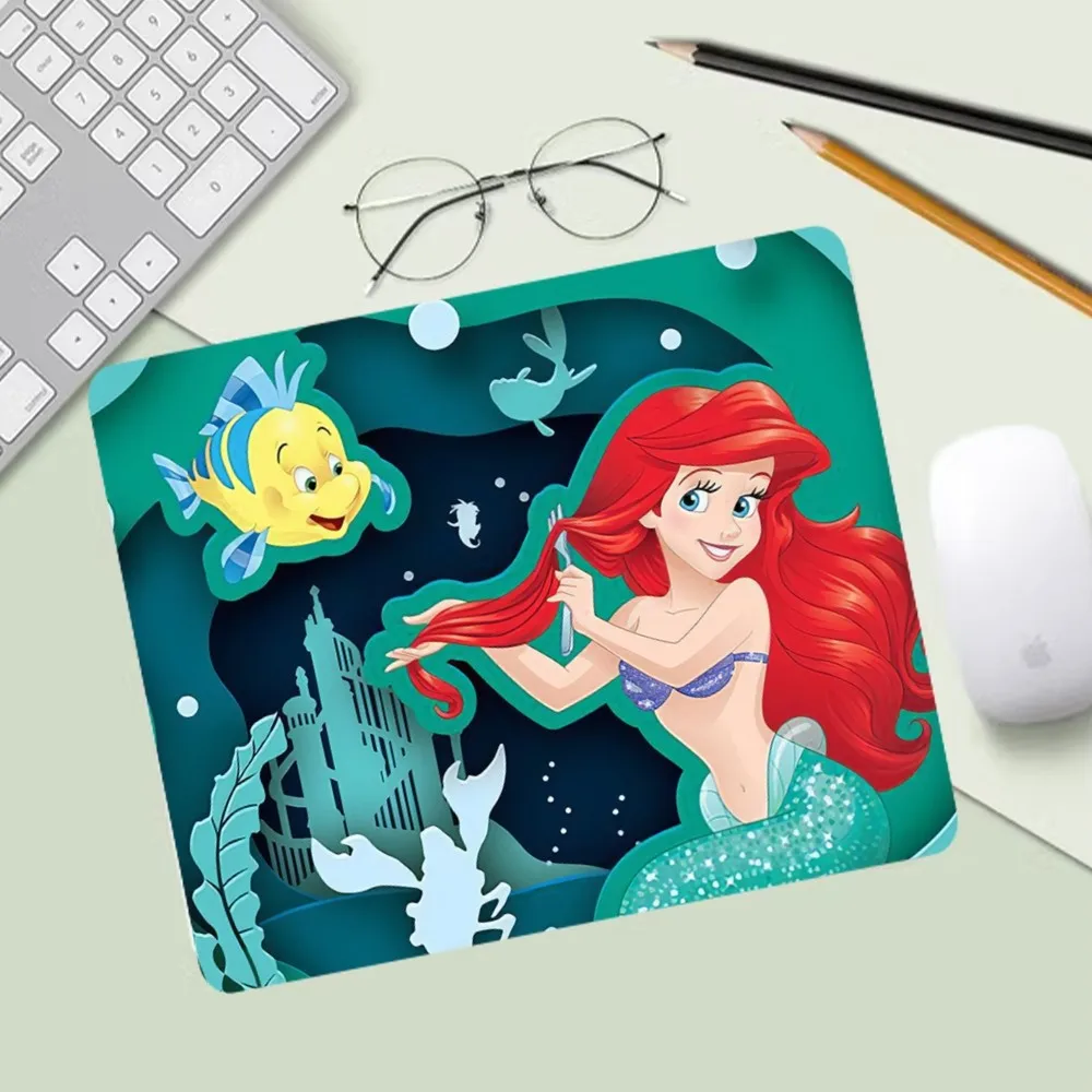 Disney The Little Mermaid Ariel Princess Mousepad Computer Desk Mat Table Keyboard Pad Laptop Cushion Non-slip Deskpad