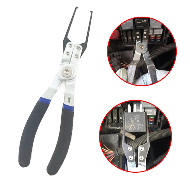 Car Relay Remover Pliers Auto Relay Puller Fuse Extractor Mechanic maintenance Tool Metal PVC Handles Automotive Accessories