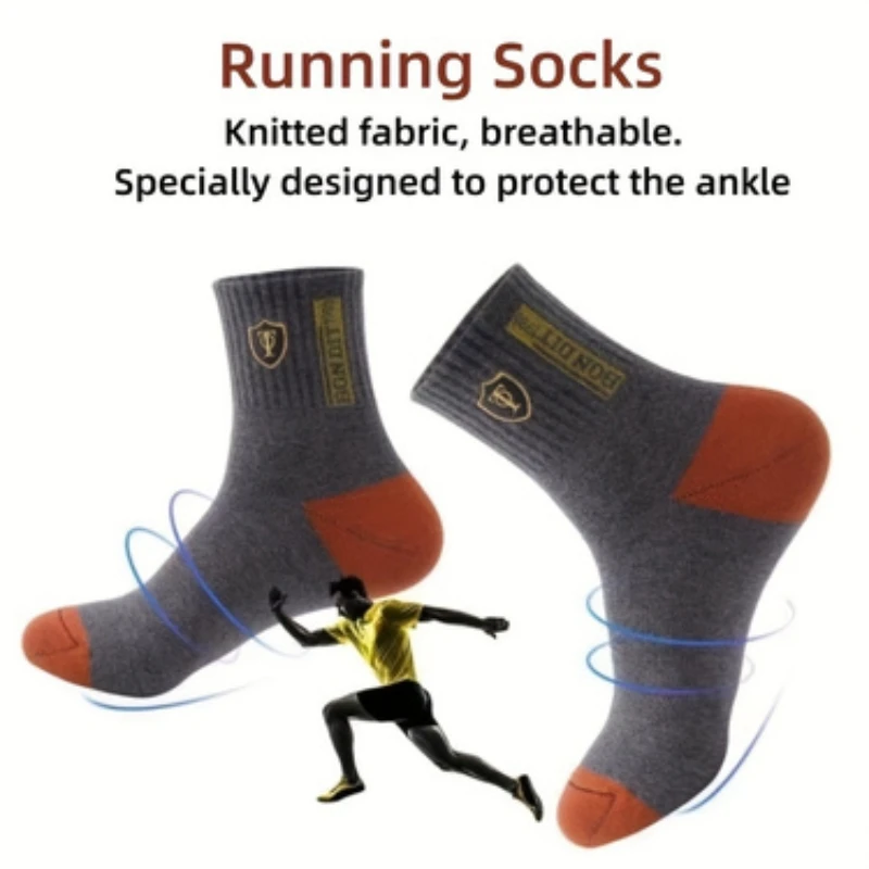 3 Pairs Breathable Moisture Wicking Athletic Socks For Men And Women - Embroidered Design, Ankle Length