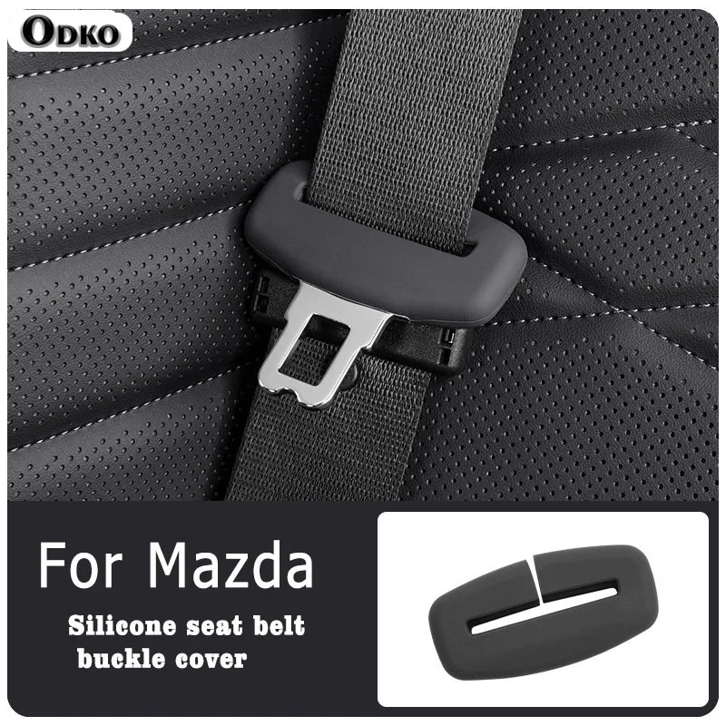 For Mazda CX-4 Mazda6 CX-8 Interior Accessries 2/4 Piece Car Seat Belt Silicone Protective Cover Trim