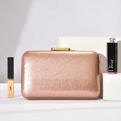 Solid Color PU Evening Bag for Women Simple Ladies Hand Bags Female Gift Wedding Party Sqaure Clutch Purse Bolsos Para Mujer