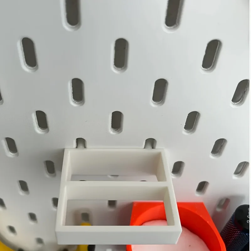 ل ايكيا سكاديس كماشة ومقص تخزين الرف الأبيض البلاستيك أداة تخزين حامل الرف ورشة عمل المنزل مكتب التخزين