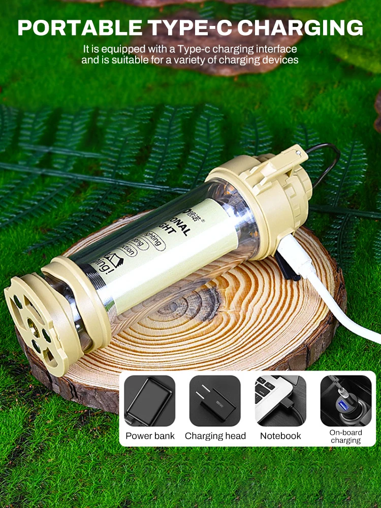 

Уличный светильник для кемпинга, фонарь с магнитным основанием, портативный подвесной светильник, 5 режимов освещения, светодиодные фонарики, водонепроницаемая аварийная лампа