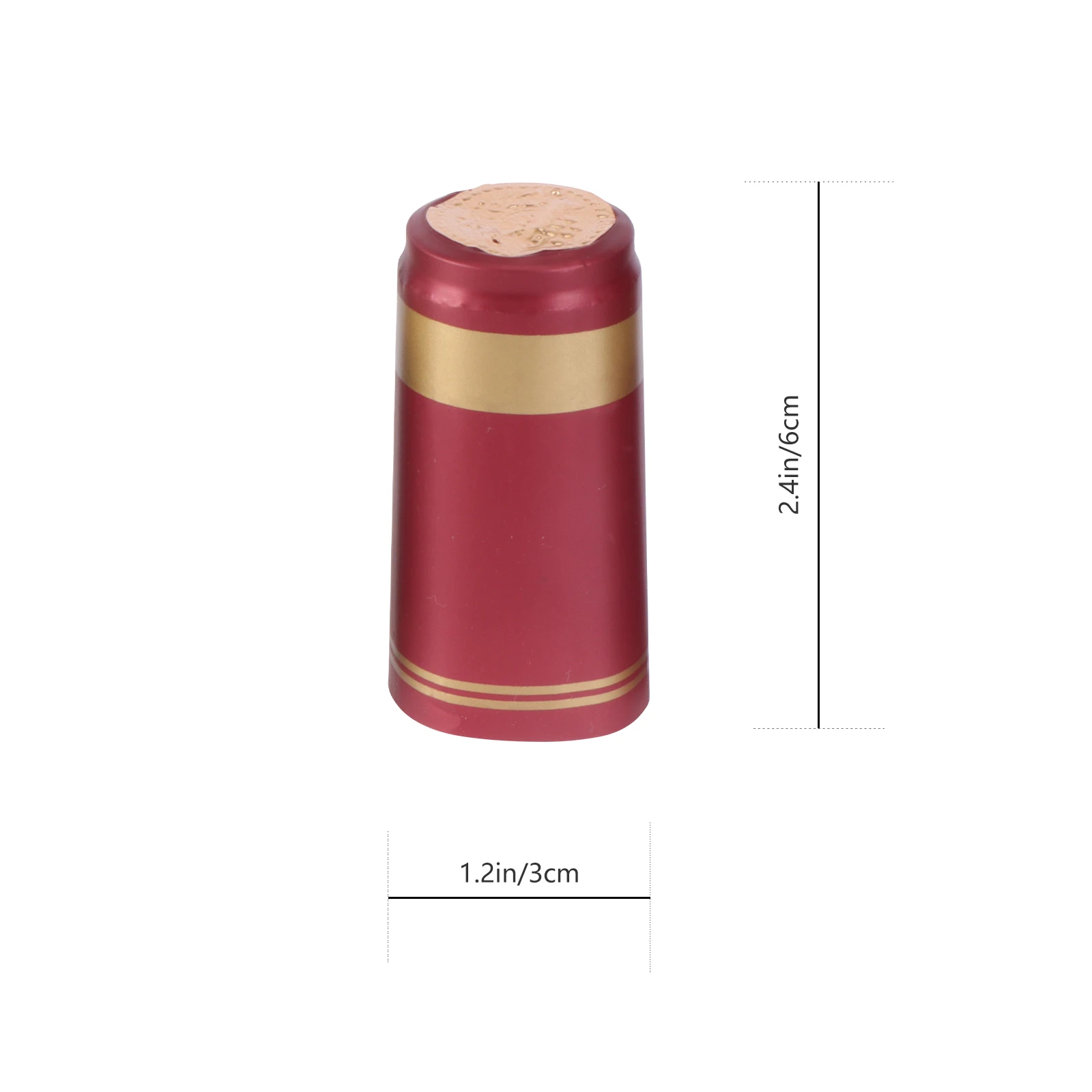 100pcs Wine Bottle Capsules Wine Heat Heat Shrink Capsules Shrinkable Cap Wine Shrink Film Wrap for Straight Mouth Bottle