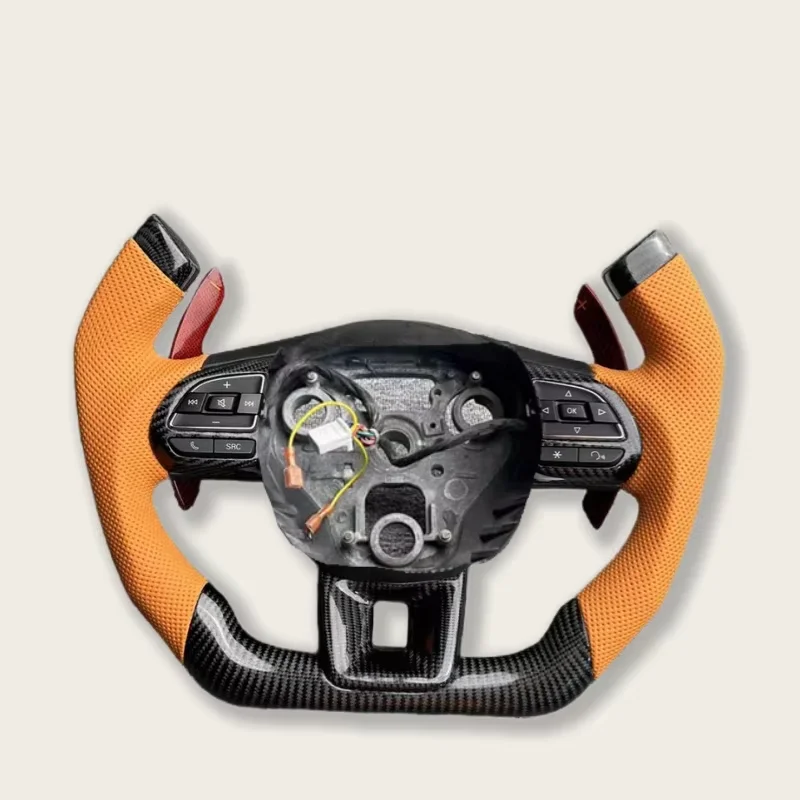 Customize Carbon Fiber Steering Wheel for MG4 MG5 MG6 MG7 Cyberster Genuine Leather Steering Wheel Car Accessories
