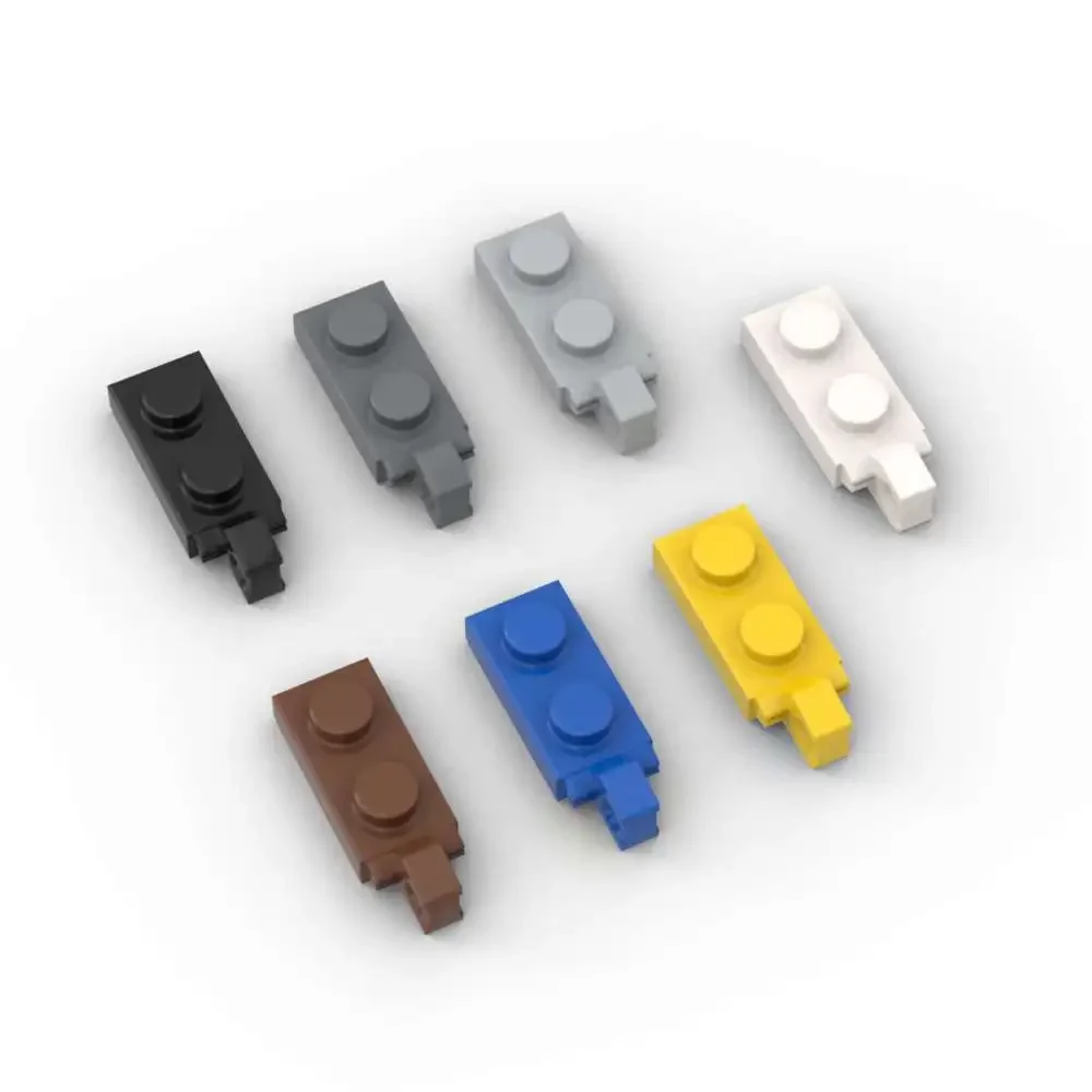 MOC 10PCS Singolo Lato 44301 1x2 Building Blocks Mattoni Con Piastra Cerniera (Convesso) Particelle Puzzle Giocattolo FAI DA TE Per Bambini Regali Di Compleanno
