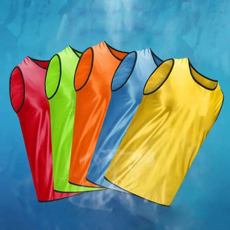

652F Men Fashion Sleeveless Basketball Grouping Soccer Training Team Vest Football Jerseys Sports Shirts Adults Breathable