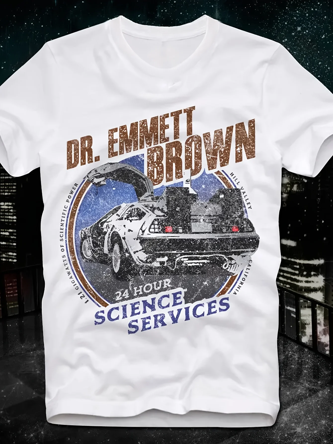 2026 NEW New Mens T-Shirt Men Summer Casual Back To Future Back Zukunft Doc Brown Mc Fly Retro Vintage Cultie Design T Shirt