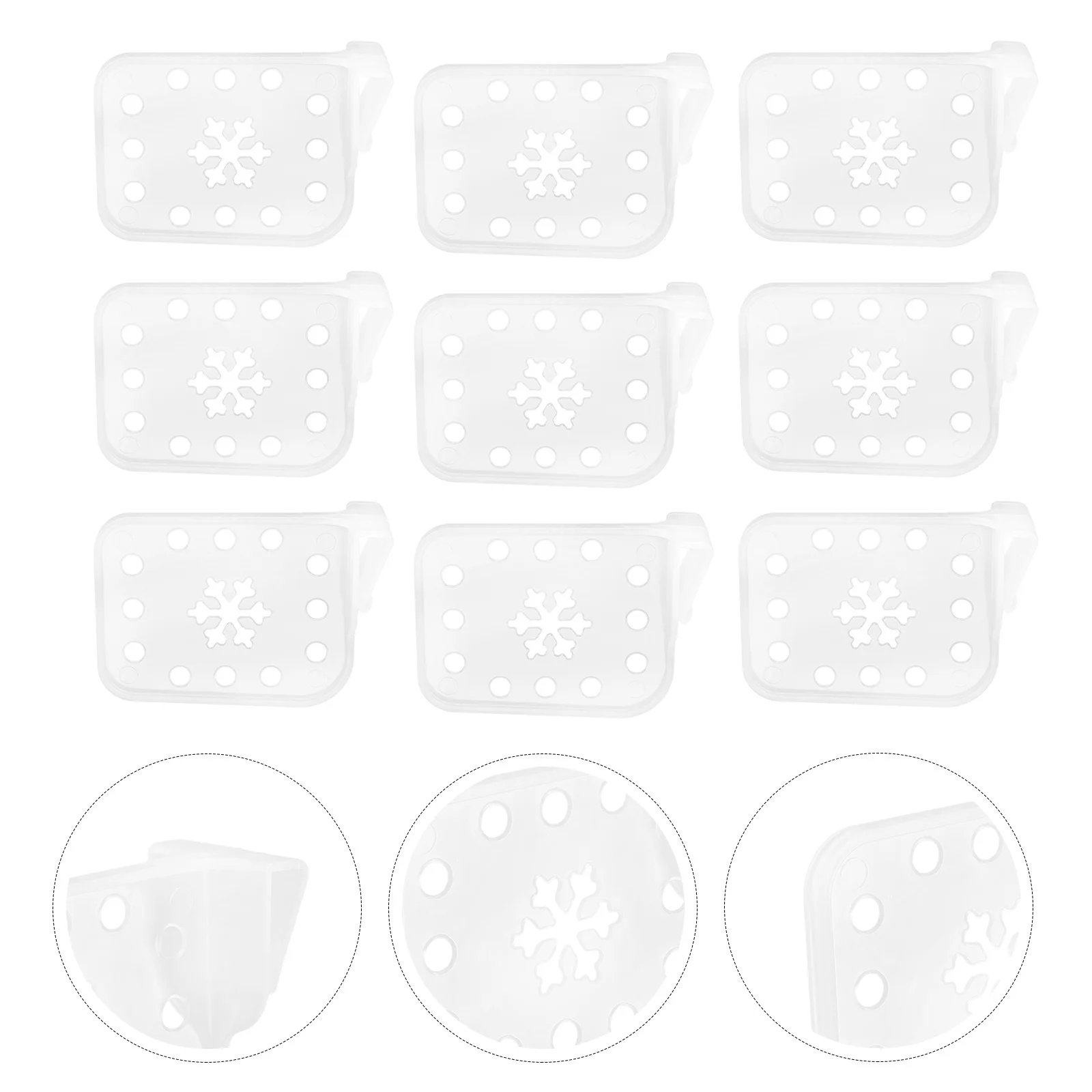 

25Pcs Fridge Divider Clip-on Adjustable Plastic Refrigerator Side Door Splitter Organizer Partition Board Fridge Dividing Clip