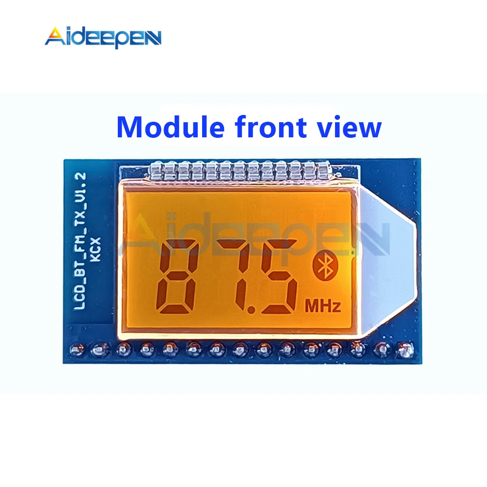 FM Stereo Audio Transmitter Circuit Board Module Bluetooth Forwarding Distance 500m 76-108MHz FM Station Digital Display Module