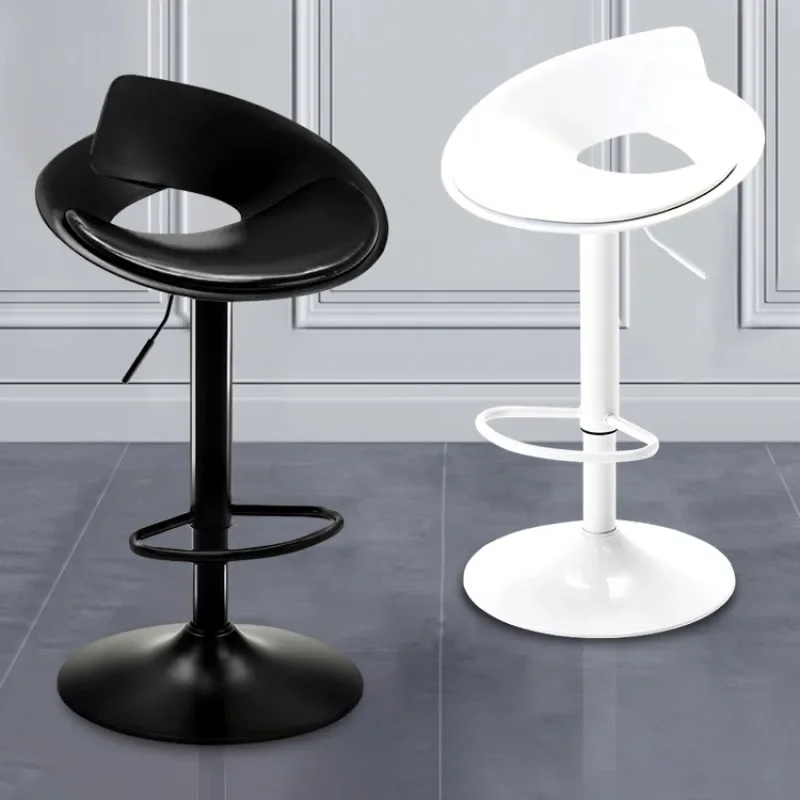 

Минималистичные дизайнерские барные стулья для макияжа, приема, поворотные барные стулья с регулируемой высотой, спинка, расслабляющее украшение для дома