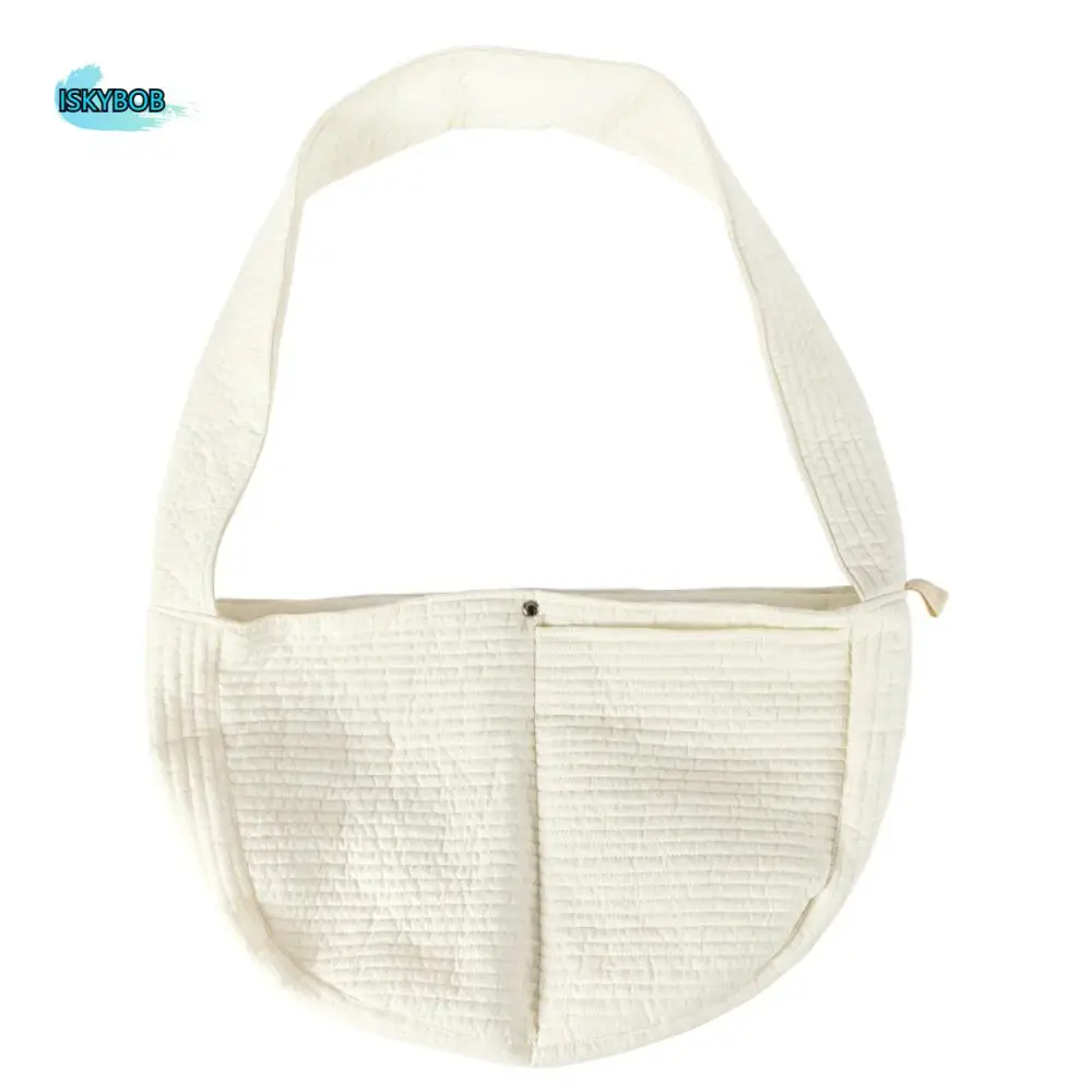 Sac de transport pour chiots Beige décontracté, sac à bandoulière pour chat et chien, couleur unie, sac à bandoulière pour sortie