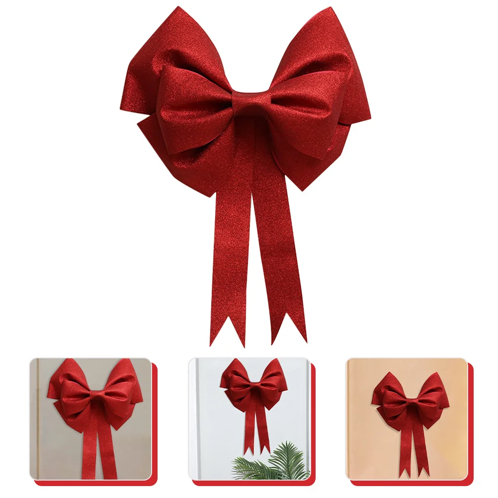 

Large Red Bow Tie Premium Festive Wedding Party Decor Christmas Tree Curtain Chair Wall Decoration