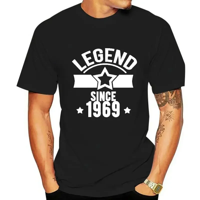 Born 1969 Men T-Shirt Legend Since 1969 T-Shirt -  men clothing  graphic t shirts  harajuku oversized t shirt 2024 new funny