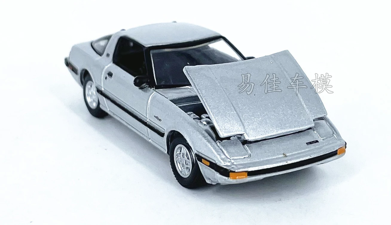 دييكاست السيارات ستار 1:64 مقياس مازدا 1982 مازدا RX-7 تقليد سبيكة 2024 نموذج سيارة تحصيل لعبة هدية تذكارية عرض حلية #4