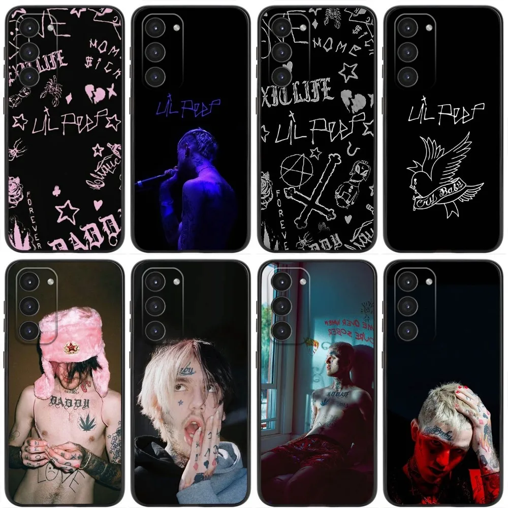 Rapper Lil P-Peep Phone Case For Samsung Galaxy A20,A21s,A22,A31,A32,A52,A53,A72,73,A80,A91 Soft Liquid Silicone Black Cover