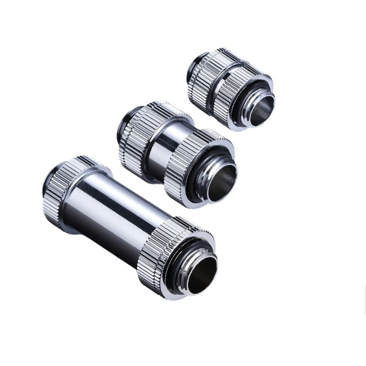 Conectores giratorios macho a macho G1/4 de pulgada - Accesorios de refrigeración por agua SLI de cobre para PC, longitudes ajustables D