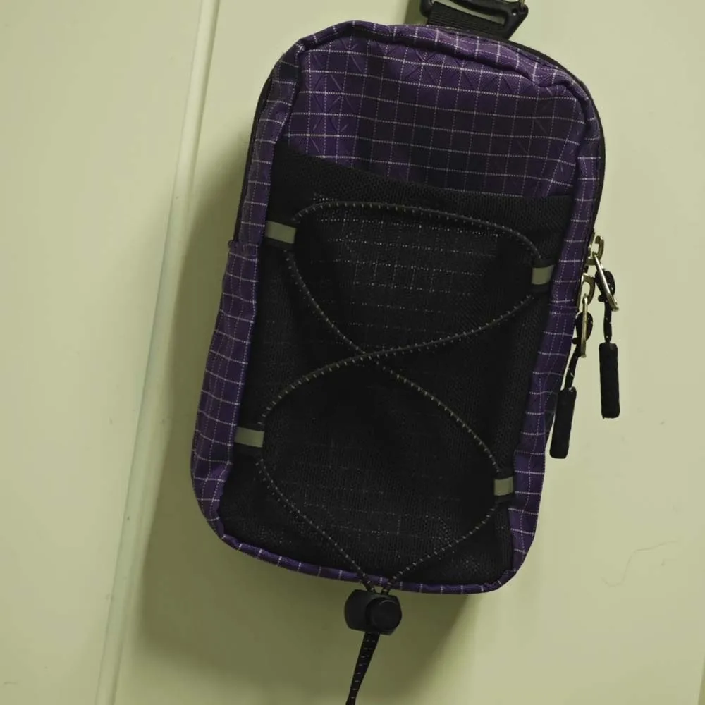 Backpack Attachment Mountaineering Accessory Pouch Polyester Anti-lost Portable Phone Pouch Large Capacity with Shoulder Strap