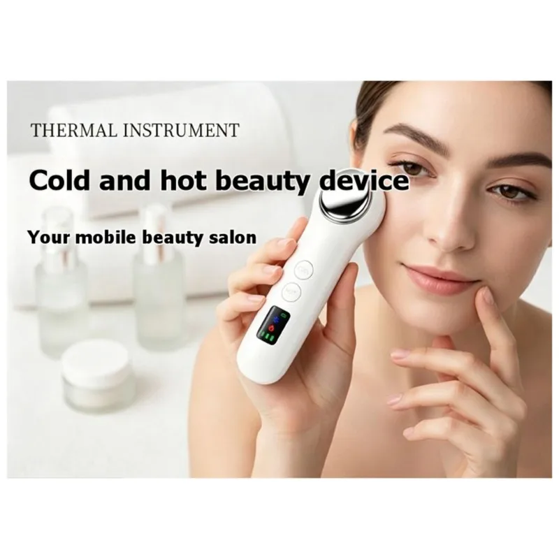 B83B-Hot & Cold Therapy Ice Hammer Facial Massager - Deep Soothing Skin Rejuvenation & Product Absorption Device