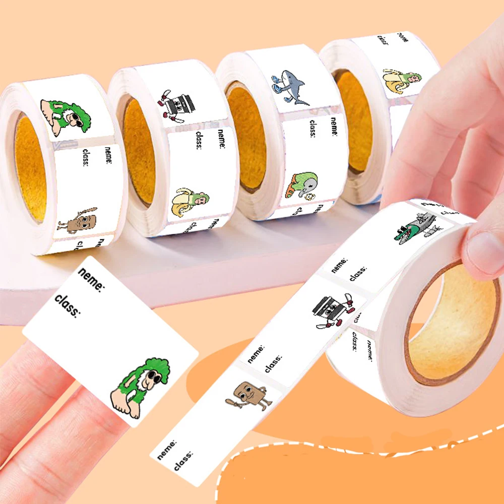 

320pcs/roll Tung Tung Sahur Animals Name Sealing Label Stickers Cute Cartoon Creative Sticker Scrapbook Laptop Phone Kids Decals