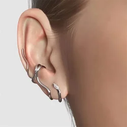 XIALUOKE 1 piece Punk Style Geometric Snake Stud Earrings For Women Novel Unique Design Ear Bone Earring Party Banquet Jewelry