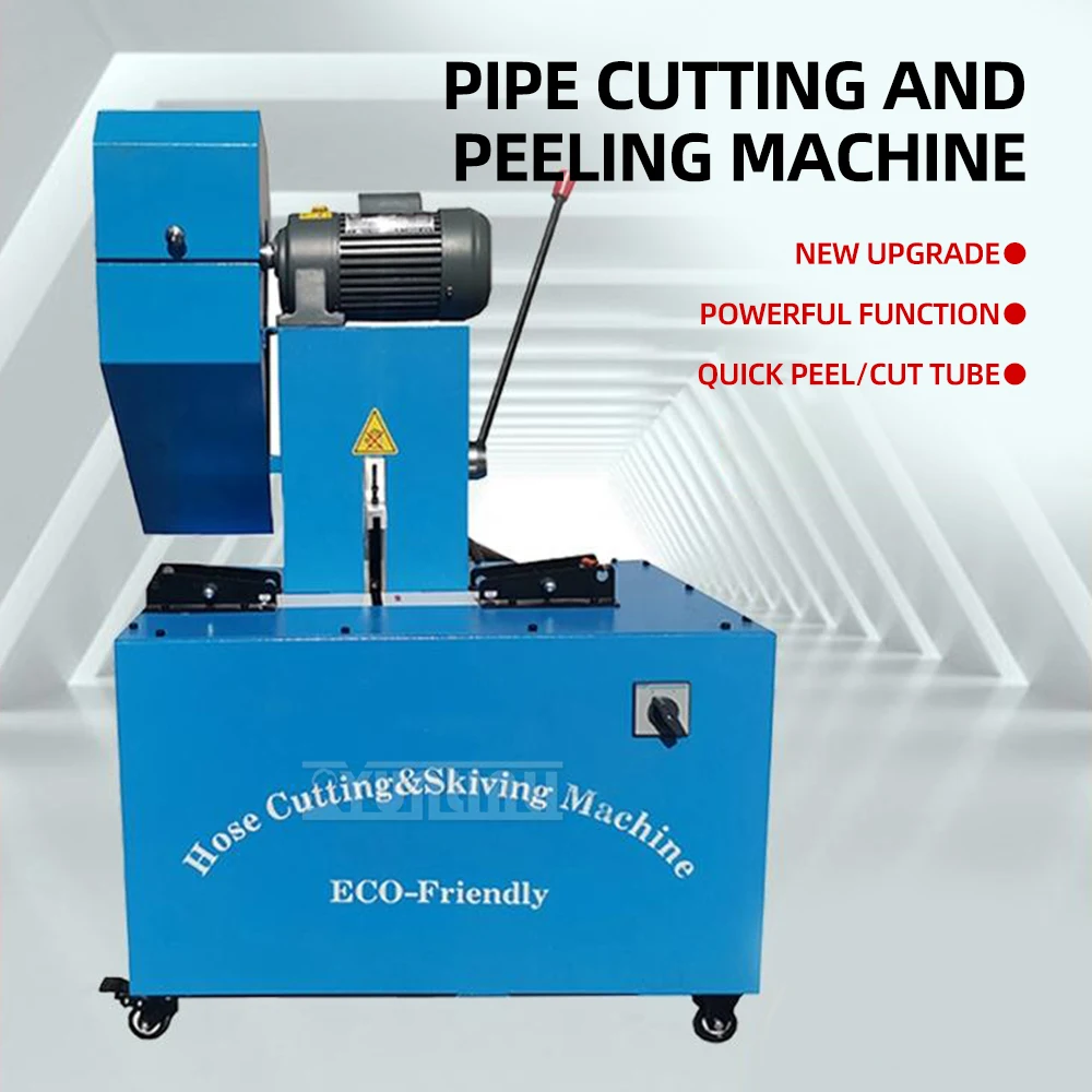 

6~51mm Pipe Cutting and Peeling Machine 220V380V High Pressure Hose Peeling Machine Hydraulic Rubber Hose Cutter Skiving Machine