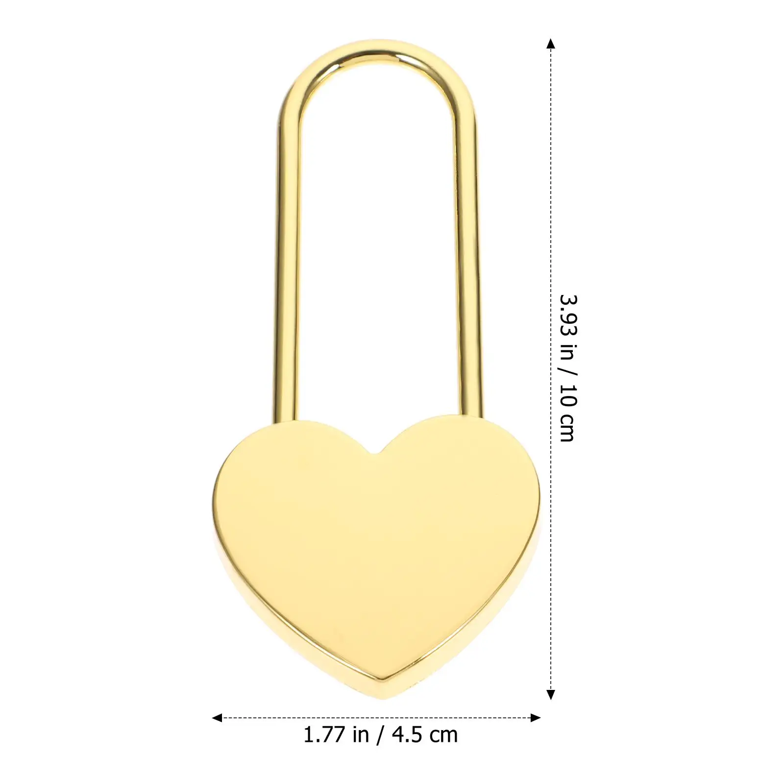 Gold Heart Shaped Travel Padlock for Jewelry Box Backpack Suitcase Gym Diary Cabinet Small Locks Keys Exquisite Craftsmanship