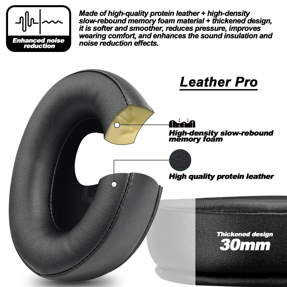 Earphone pads For ATK N9 / N9 PRO N9 ULTRA replacement Earpads headphones Earmuffs Soft cloth Memory Covers Sponge Protein