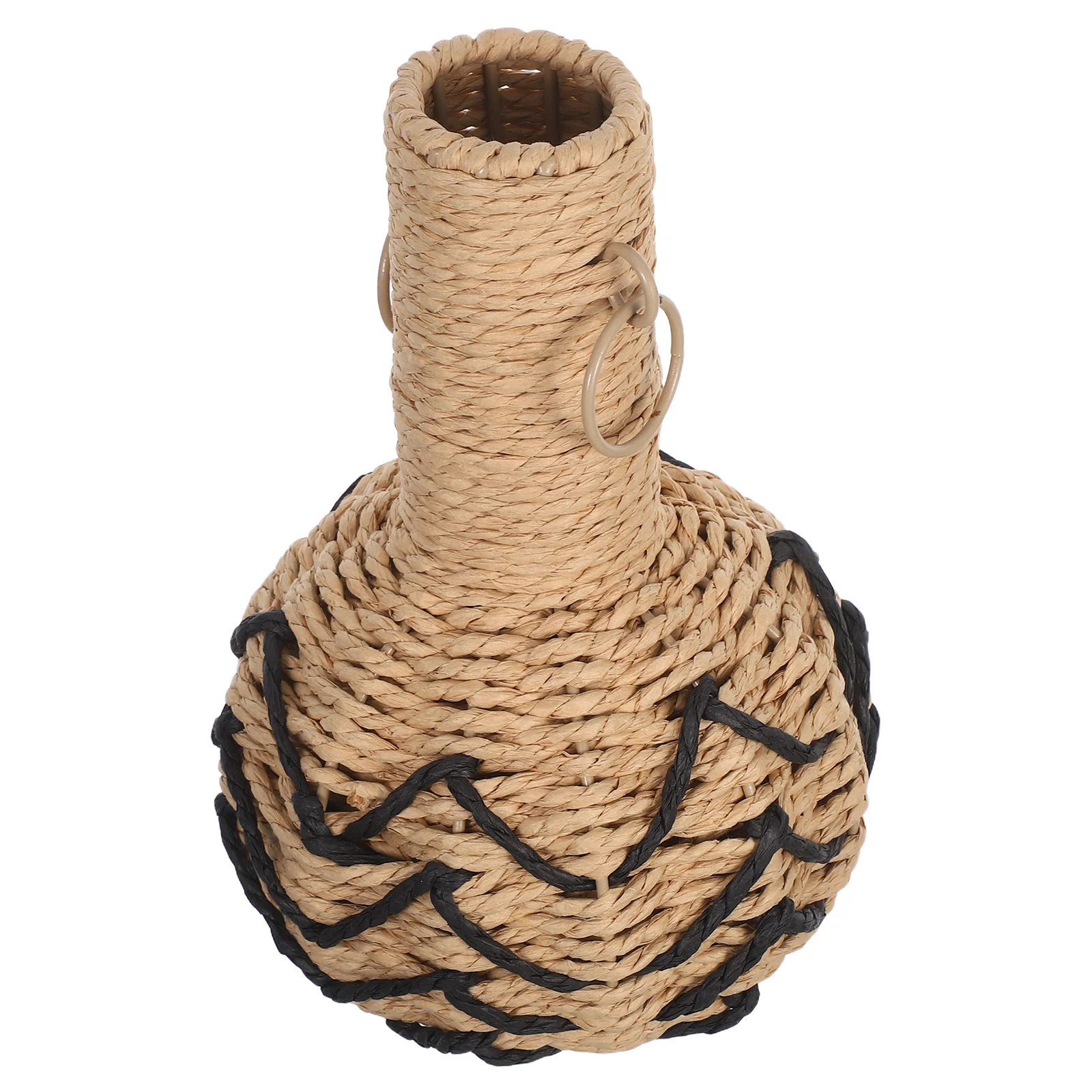 

Hand Woven Paper Rope Vase Rustic Farmhouse Decorative Flower Vase For Dried Flowers Boho Table Centerpiece Basket Wedding Home