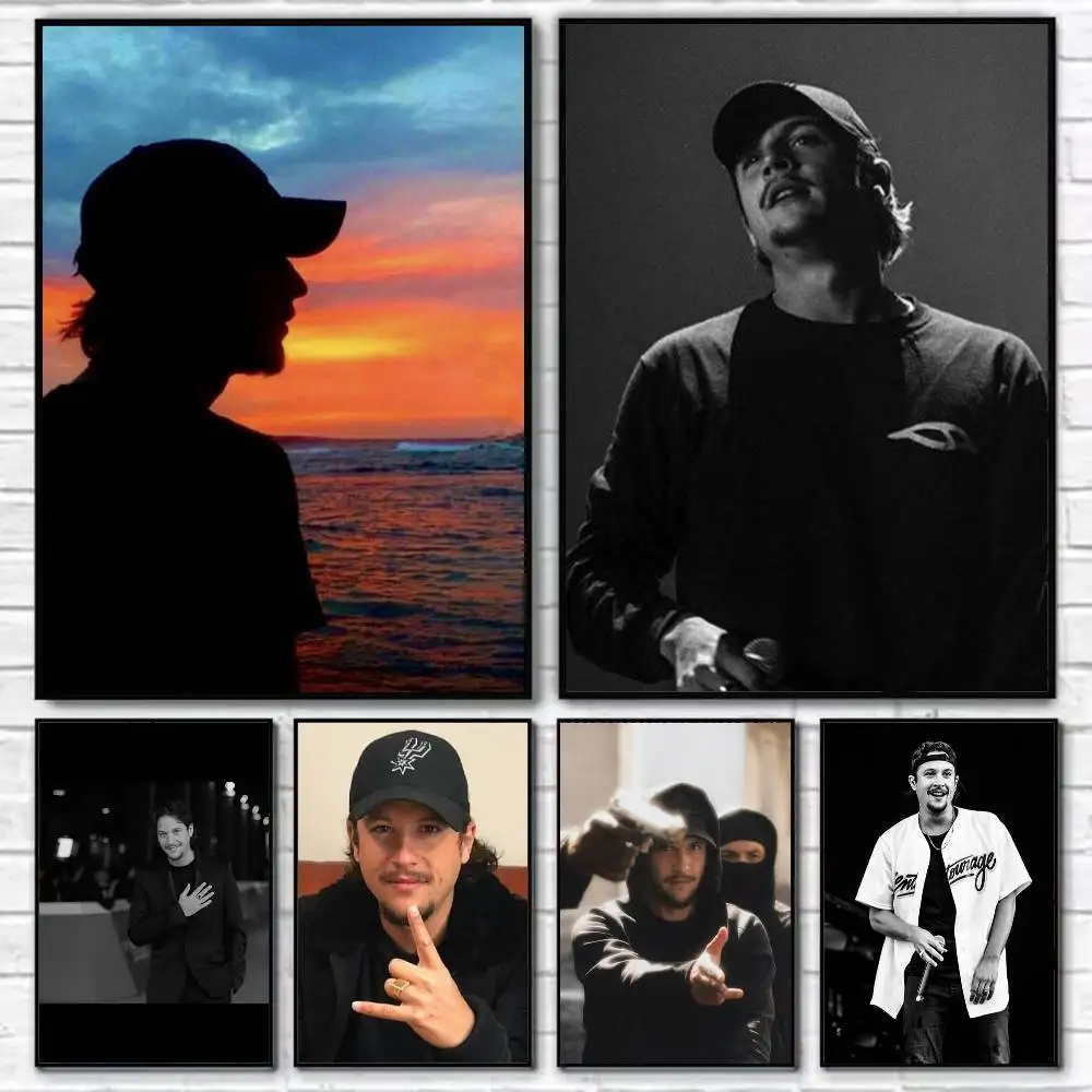 

N-Nekfeu French Rap Poster Self-adhesive Art Waterproof Paper Sticker Coffee House Bar Room Wall Decor