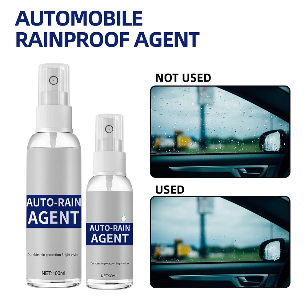 New 30/100ML Car Window Glass Film Rainproof Antifogging Coating Agent Waterproof Coating Spray For Windshield Rearview Mirror