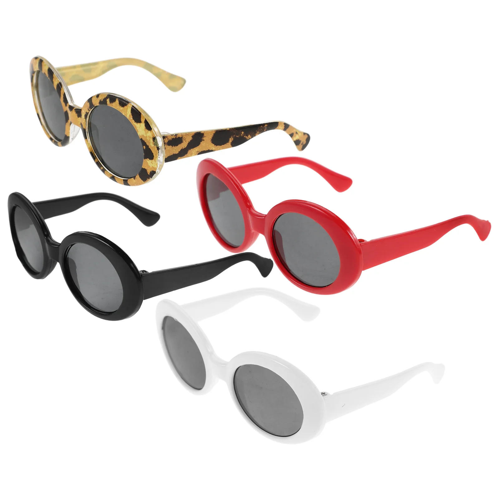 

4pcs Pet Sunglasses For Cats Small Dogs Uv Protection Miniature Animal Spectacle Frames, Cute Cosplay Photo Props, Outdoor