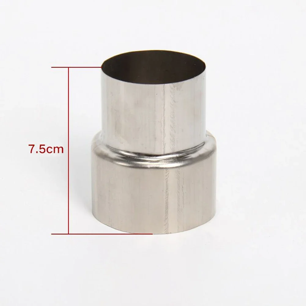 

1pc Stove-Pipe Extension Reduction Stainless Steel Flue Pipes Reducer Tubing Connector Chimney Adaptor 60/70/80/90/100/110/120mm