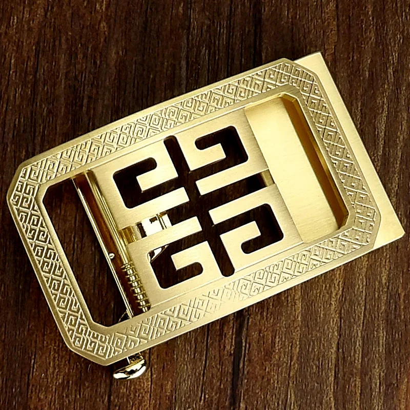 pure-copper-g-clasp-leather-belt-buckle-men's-high-end-pure-cowhide-belt-clasp-stylish-brass-automatic-buckle-for-younger-men