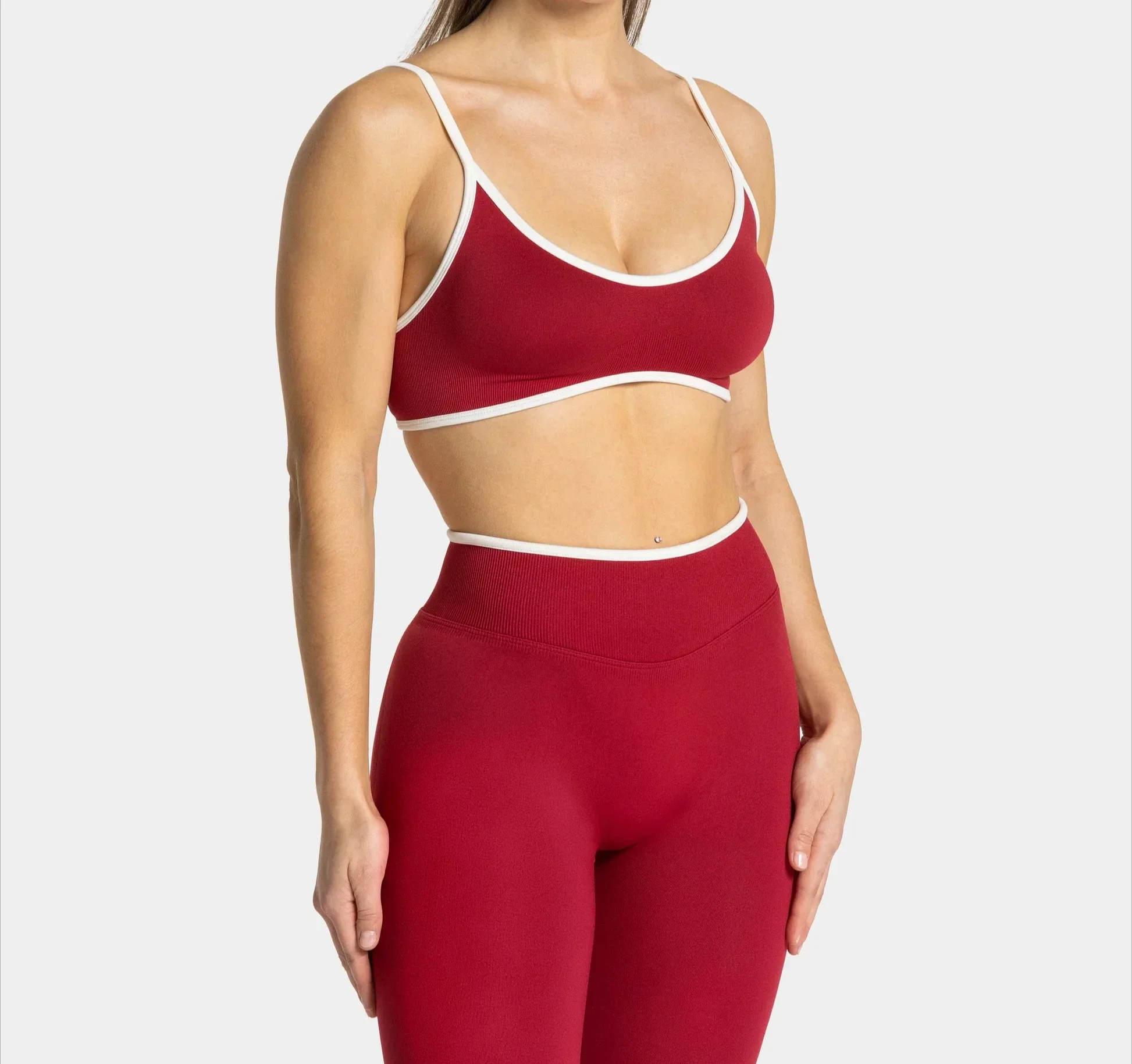 Sommer Nahtlose Yoga Tops Frauen Einfarbig Gym Sport-Bh Sexy Backless Stricken Bh mit Brust Kissen Hosenträger Atmungsaktive Bh – Detail 17