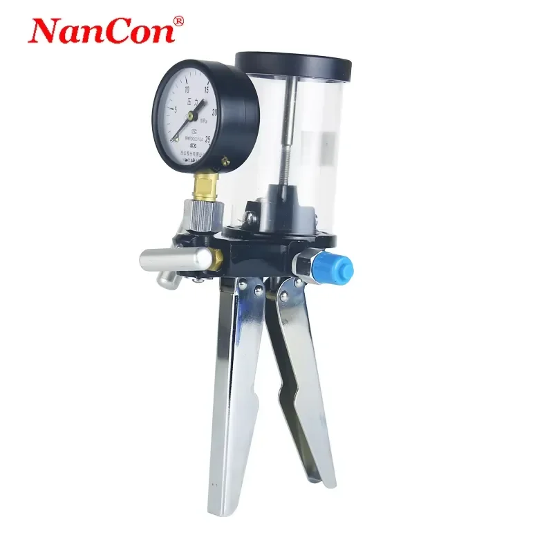 NanCon Y060 Handheld Hydraulic Pressure Calibrator Pump 0 ~ 25Mpa Aluminium SS Easy-to-Use Calibration Tool
