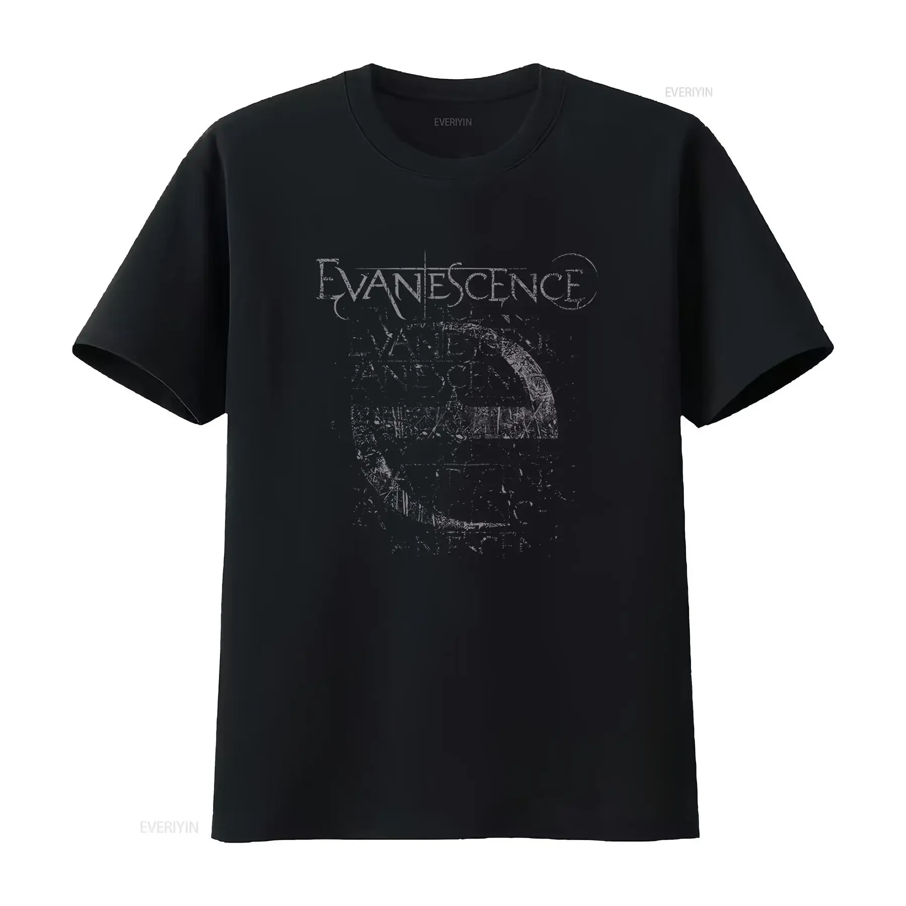 Evanescence T-Shirt, ein Geschenk für Fans, mit grafischem Design, neu, schwarz, im Vintage-Stil, leicht gewaschen, vielseitig einsetzbar, dehnbar, weich, atmungsaktiv, stilvoll, für Herren.