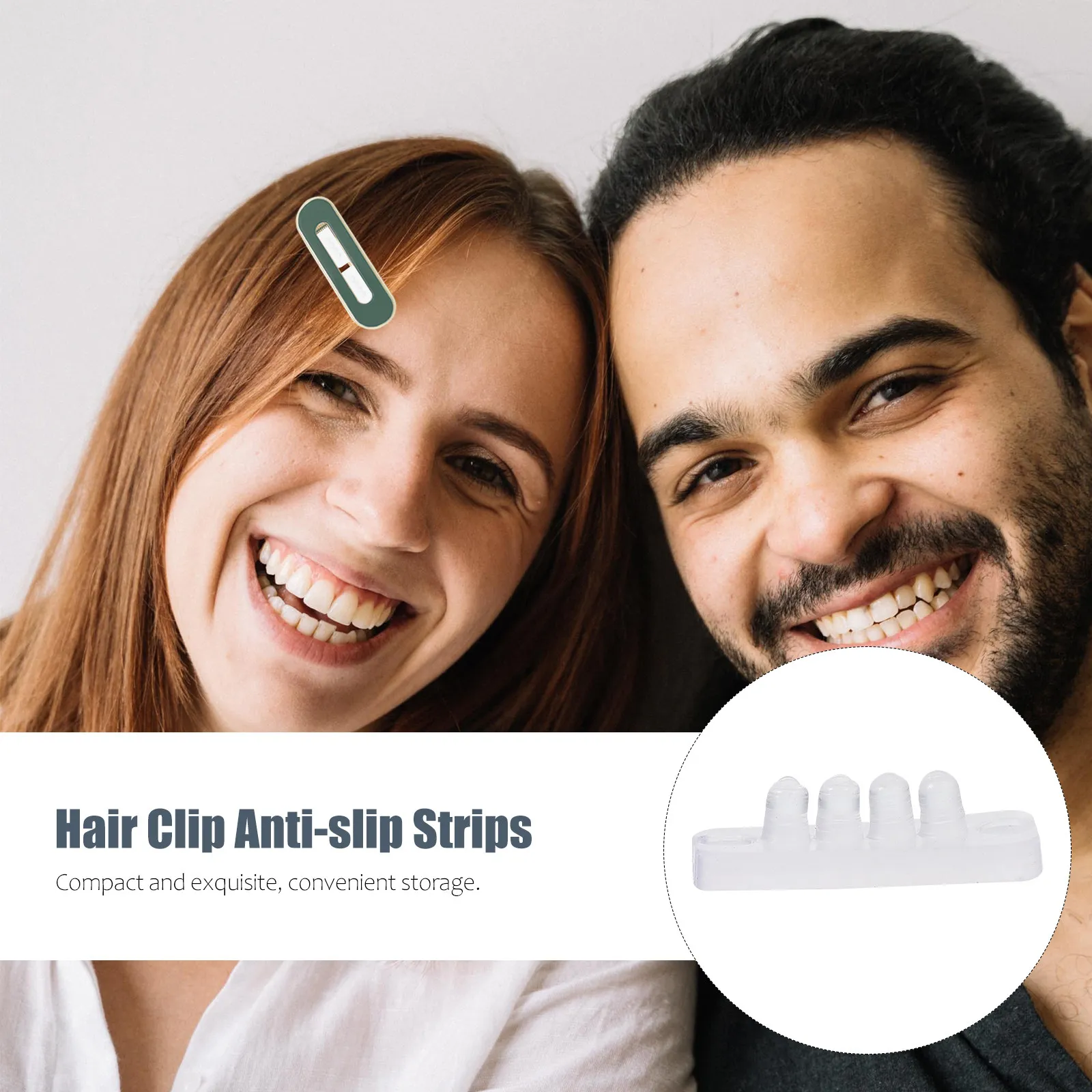 

100Pcs Hair Clip Anti-Slip Strips High-Quality Silicone DIY Hairpin Supplies Non-Slip Strip for Secure Grip Anti-Slip Strips