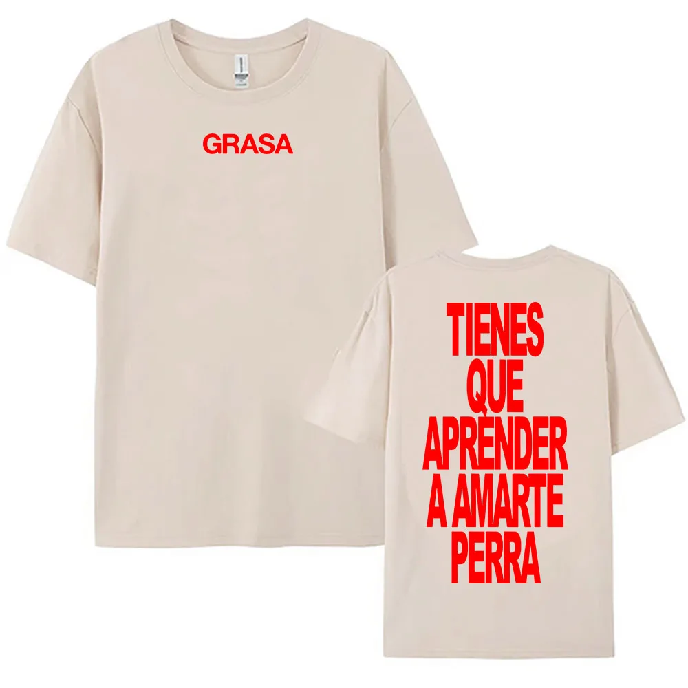 TIENES QUE APRENDER A AMARTE Tshirts SI TE DUELE CURITA Print T-shirt Nathy Peluso Singer Graphic T Shirt Cotton Tees Camisetas