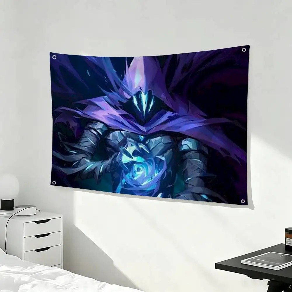 V-ValorantS O-Omen  Flags for Bedrooms Home Decor Items Outdoor Decors Garage Decoration Flaga
