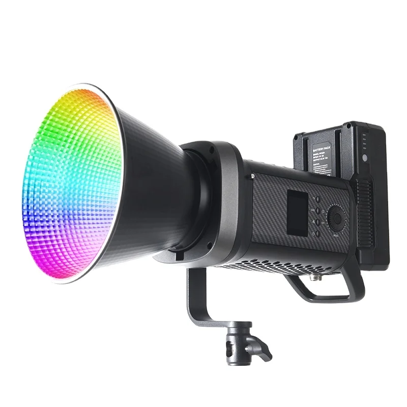 

TOLIFO SK-200DRGB RGB VIDEO LIGHT 200W LED COB STUDIO PHOTOGRAPHY LIGHTING for OUTDOOR FILM VLOG VIDEO SHOOTING WITH DMX512 APP