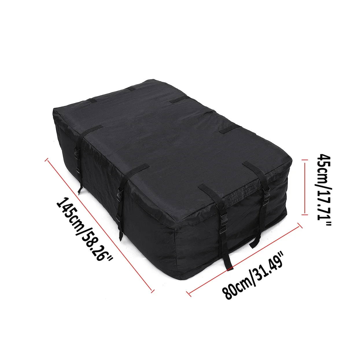 145x80x45cm Waterproof Car Roof Top Carrier Cargo Luggage Travel Bag Storage Bag For Vehicles With Roof Rails