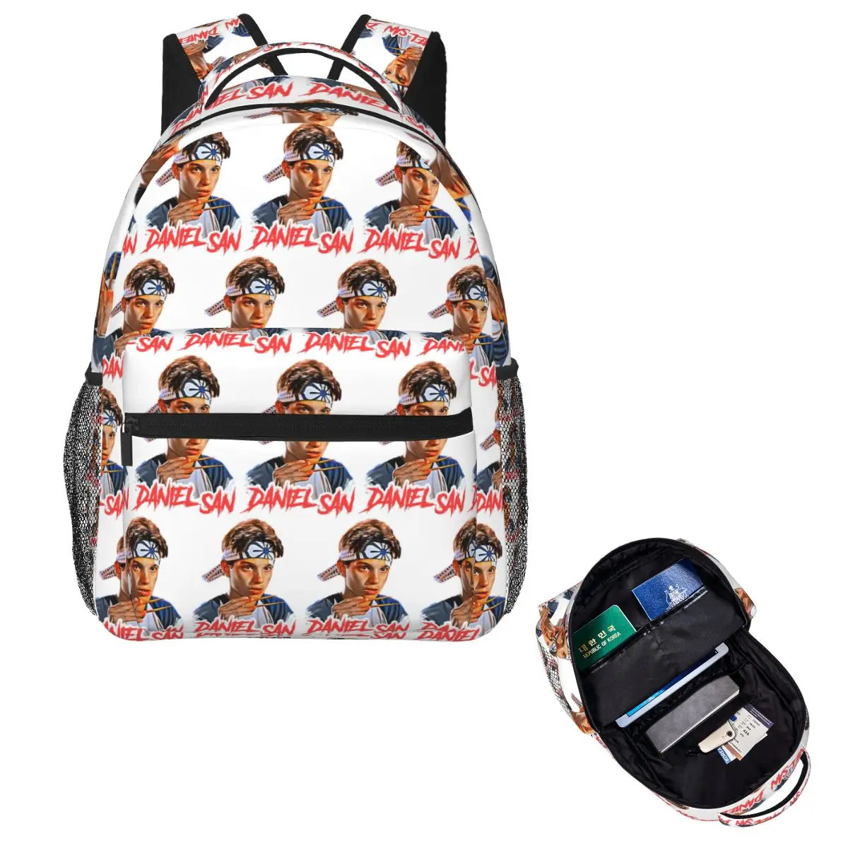 

Daniel San - Karate Kid Student Backpack School Bag Hiking Travel Daypack for Men Women Fashion Bookbag Shoulder Bags